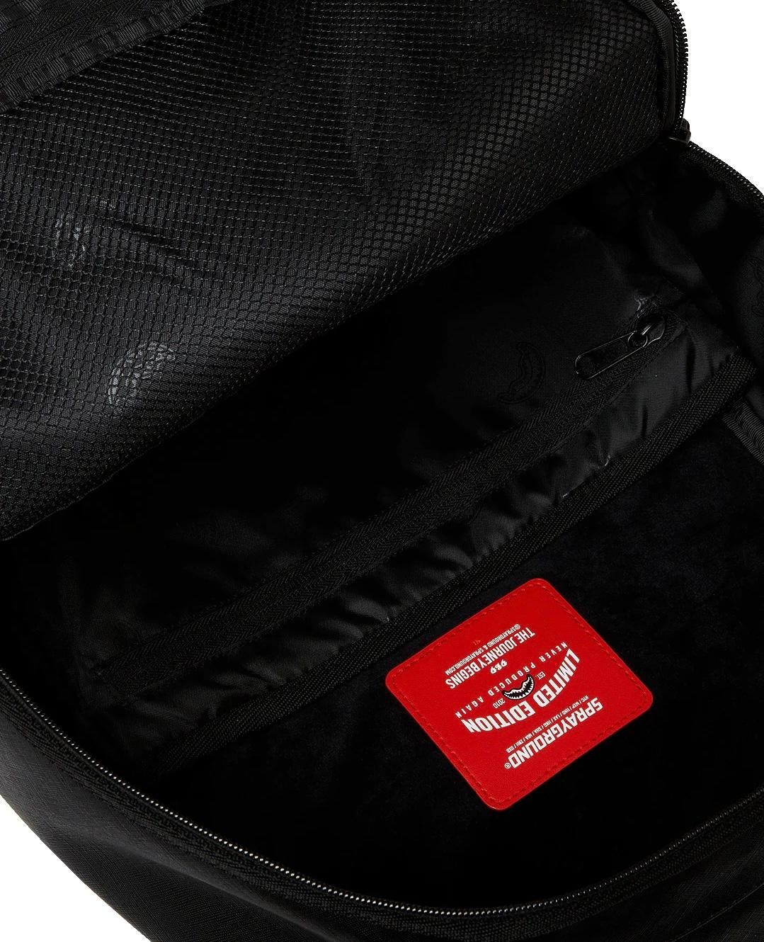 Zaino Sprayground nero fly knit mouth dlx-satin backpack