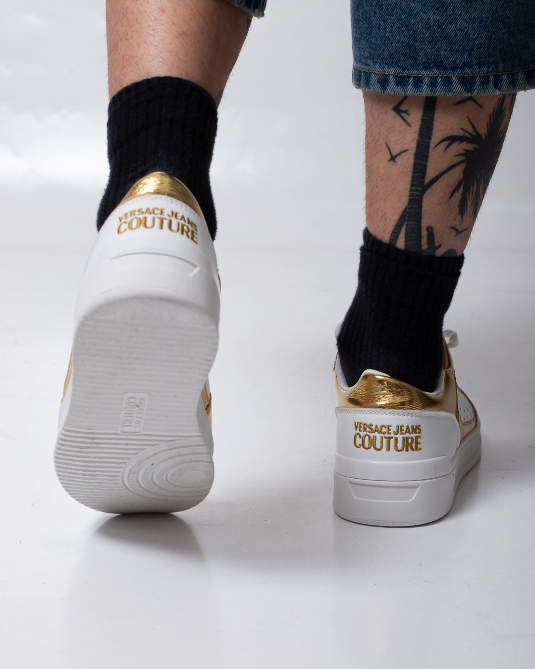 Sneakers Versace Jeans Couture con dettagli laminati donna