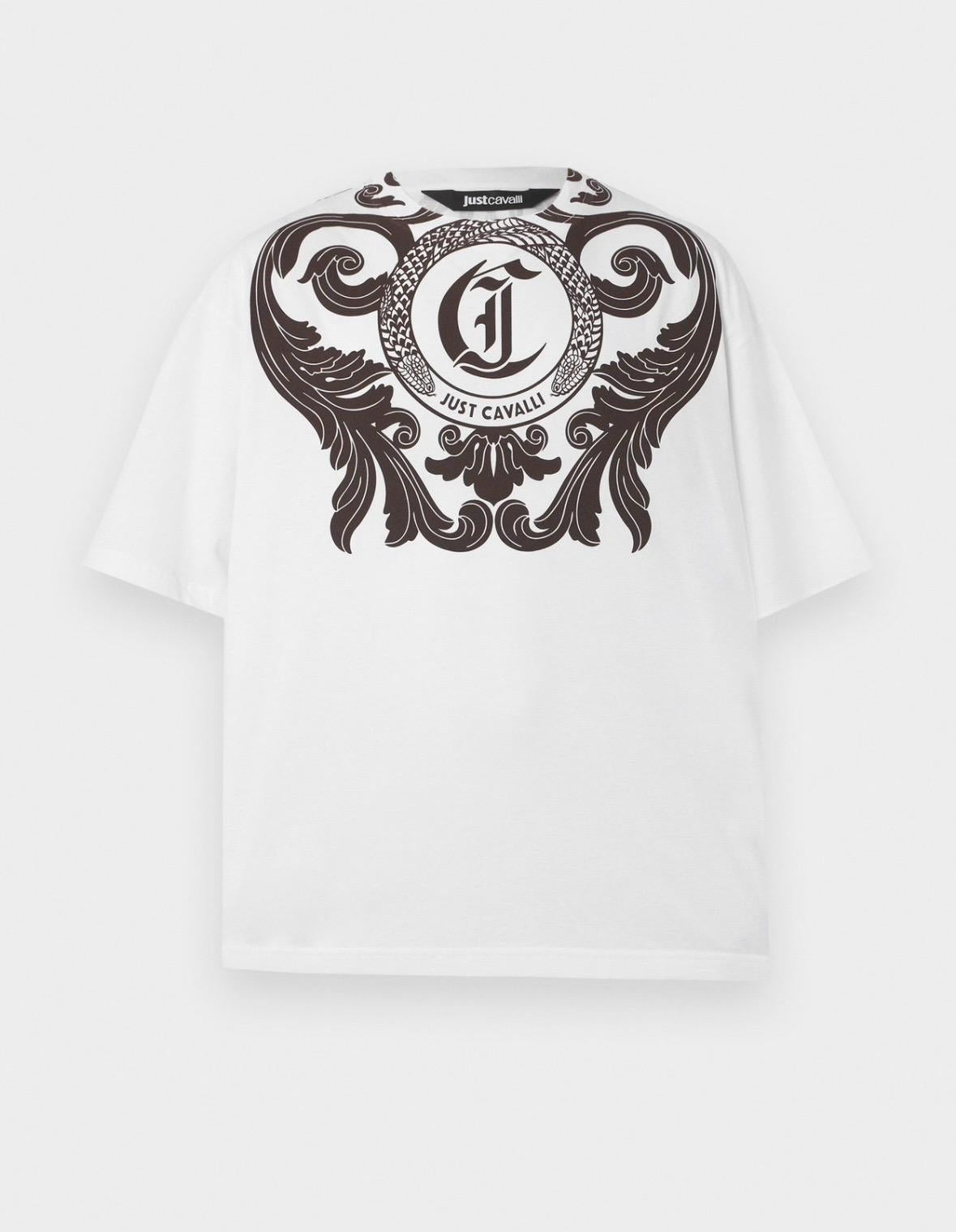 T-Shirt Just Cavalli girocollo "Arabesque" uomo