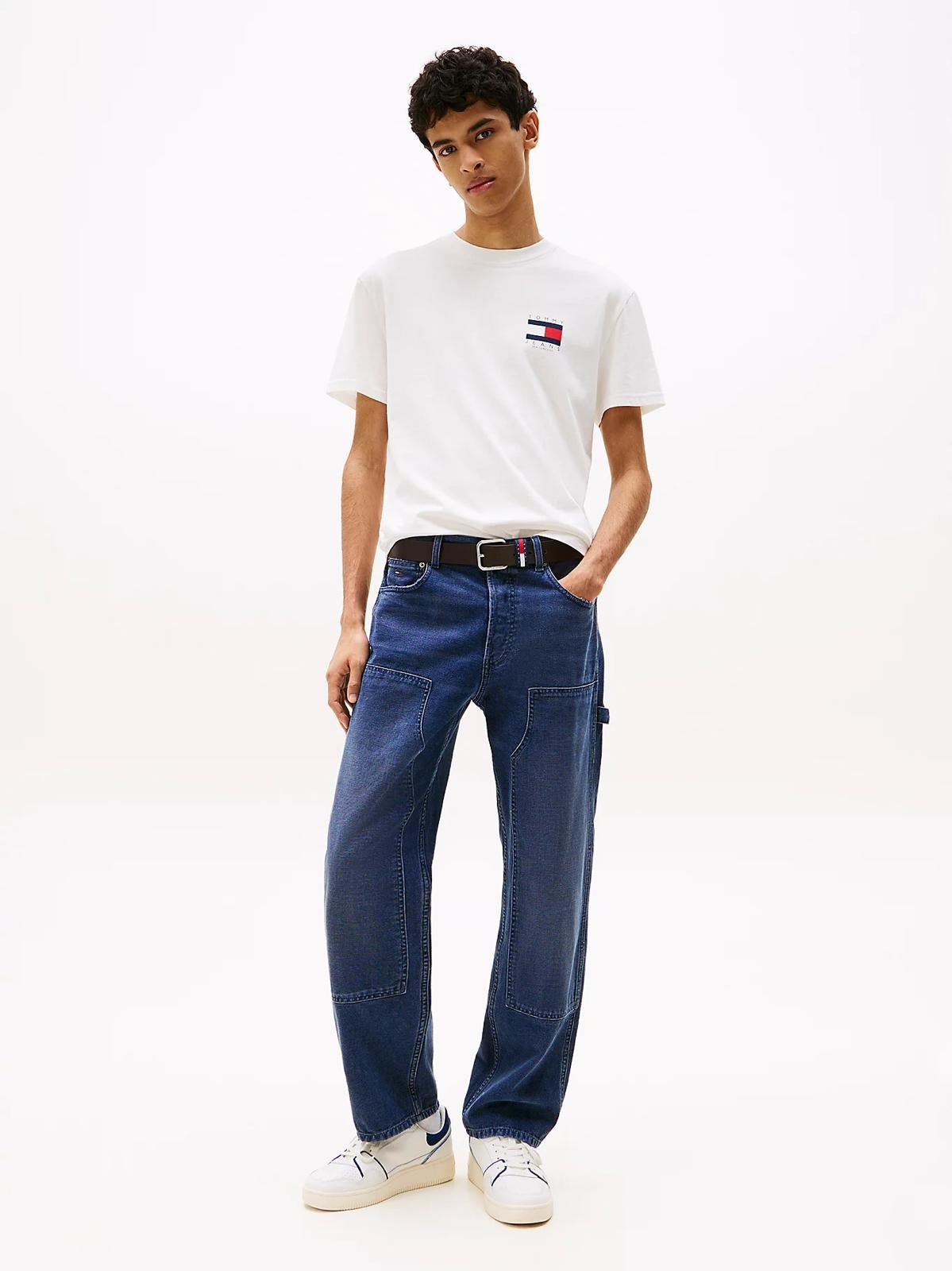 T-Shirt Tommy Jeans classic con logo bandiera uomo