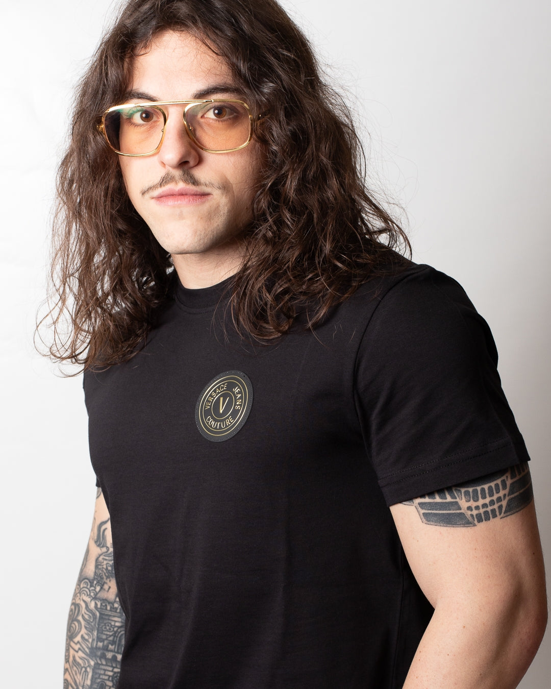 T-Shirt Versace Jeans Couture girocollo "Emblem Patch" uomo
