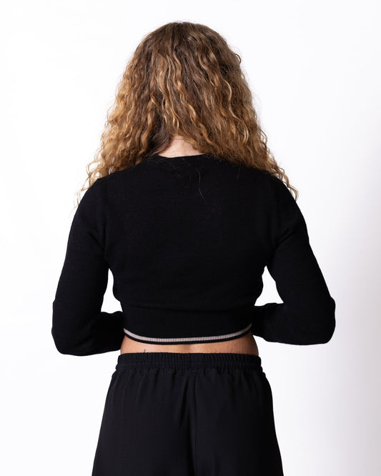 Maglia Palm Angels in lana con logo ricamato