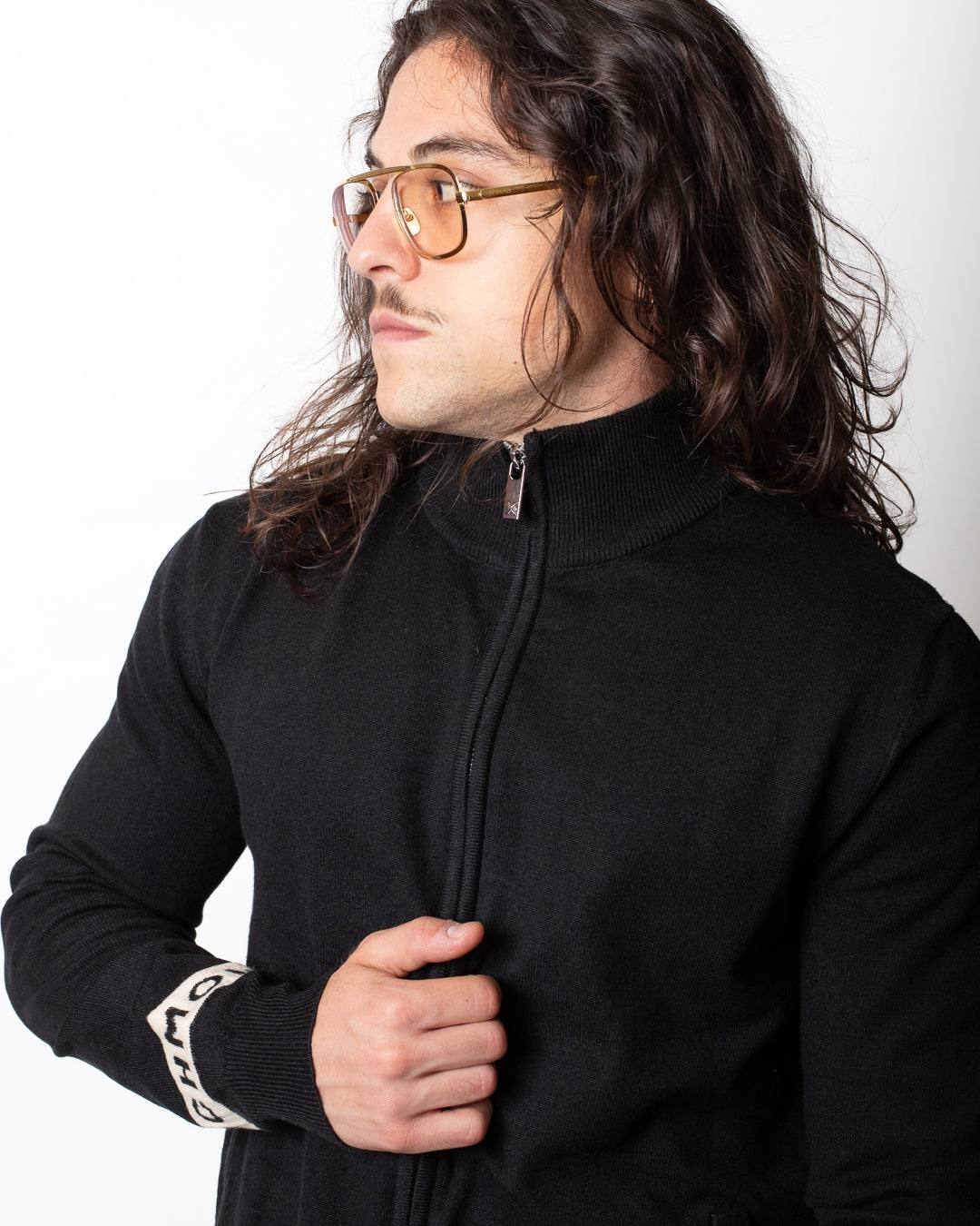 Cardigan Richmond X in maglia fullzip uomo
