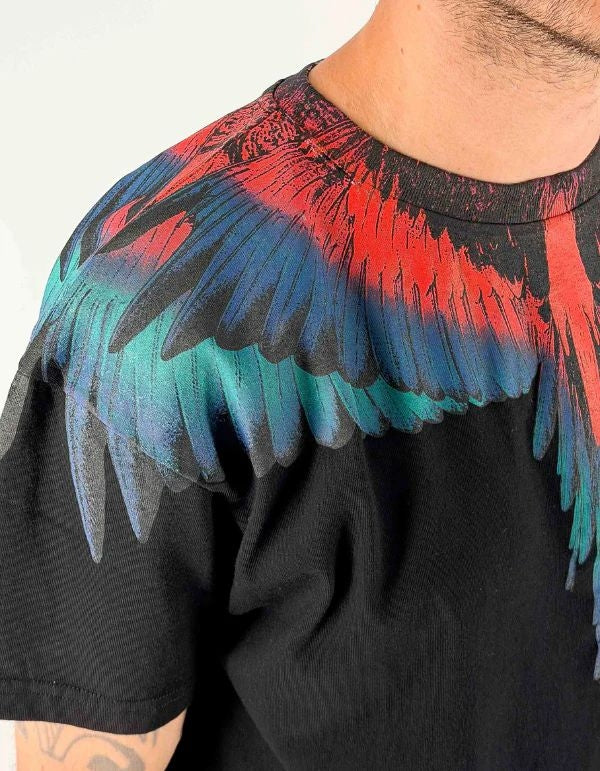 T-Shirt Marcelo Burlon "Icon Wings Colorfull" uomo