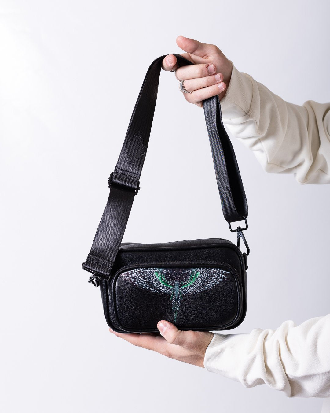 Tracolla Marcelo Burlon in ecopelle "Icon Wings "