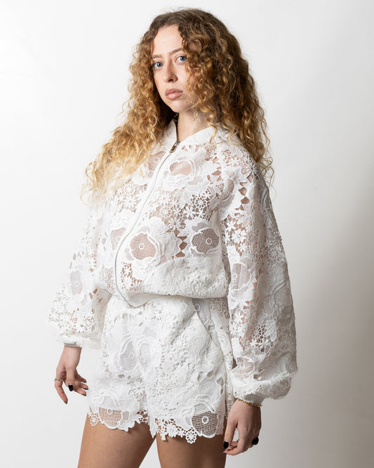 Giubbotto Richmond X cropped con pizzo donna