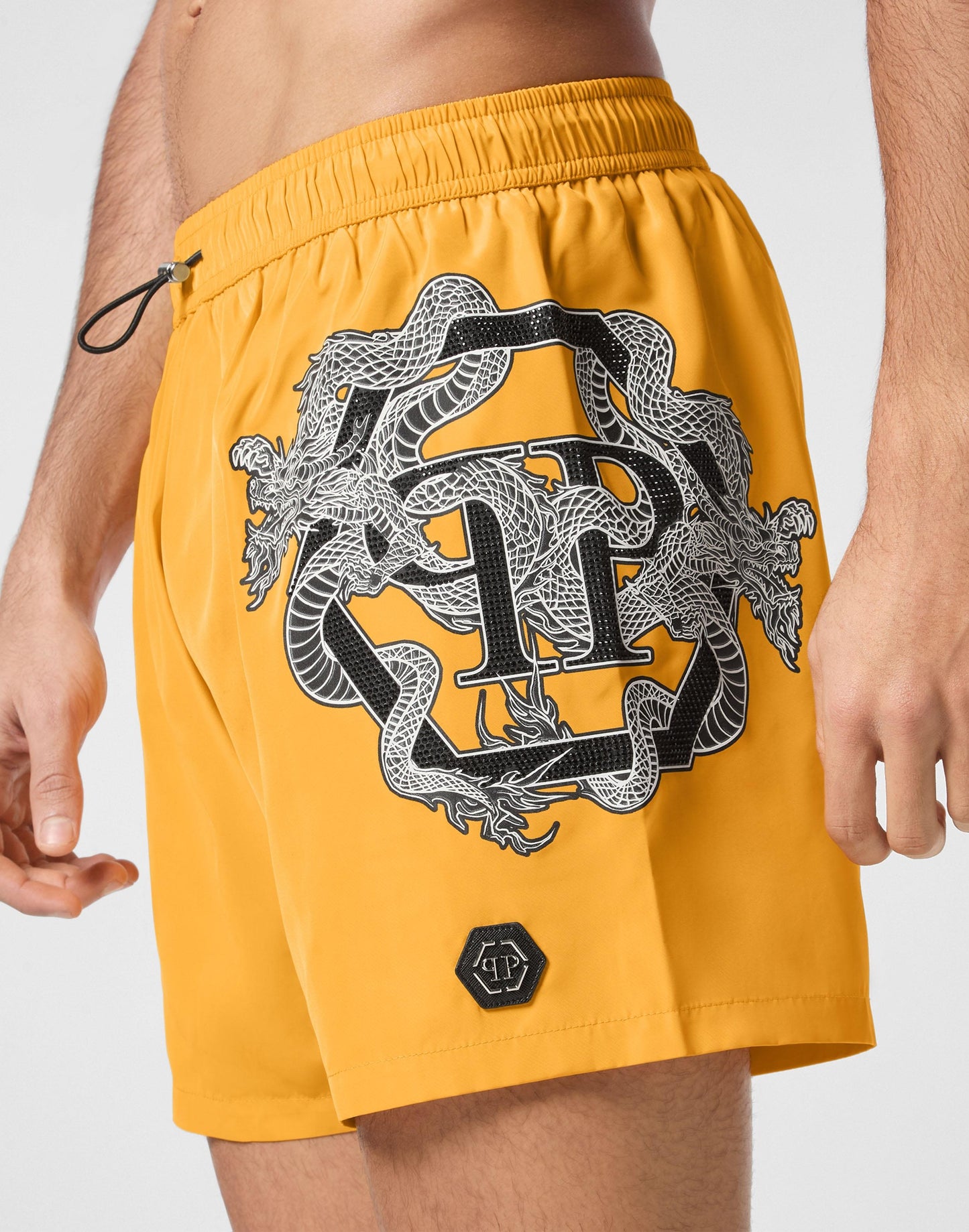 Boxer mare Philipp Plein con stampa "dragon" e applicazione uomo