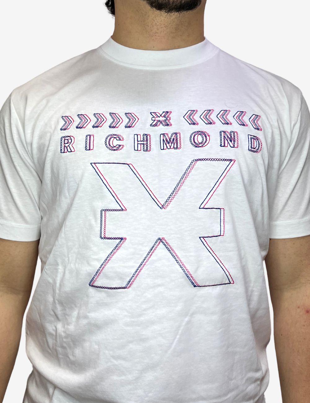 T-Shirt Richmond X con ricamo uomo