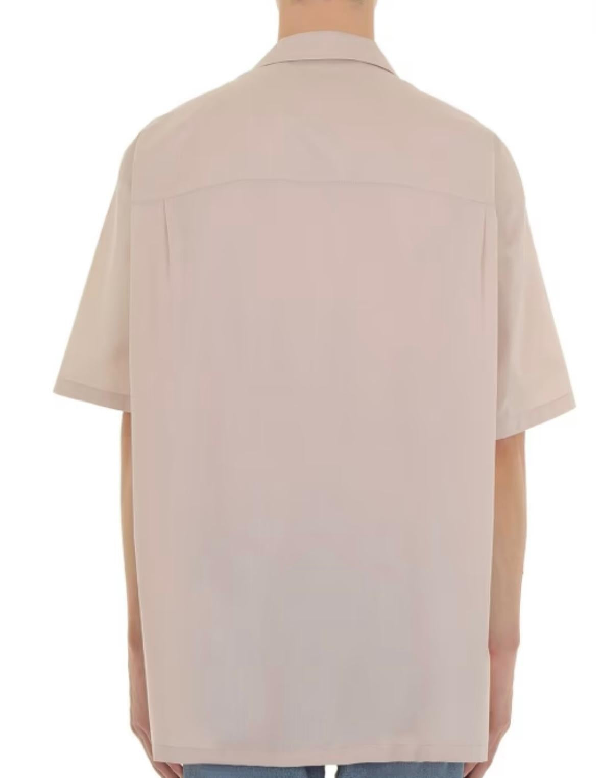 Camicia Moschino in cotone con logo corona d'alloro