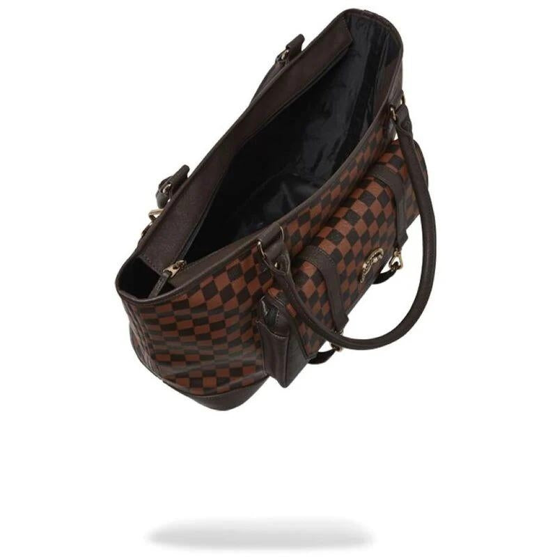 Borsa Sprayground marrone spec ops pixel emboss tote