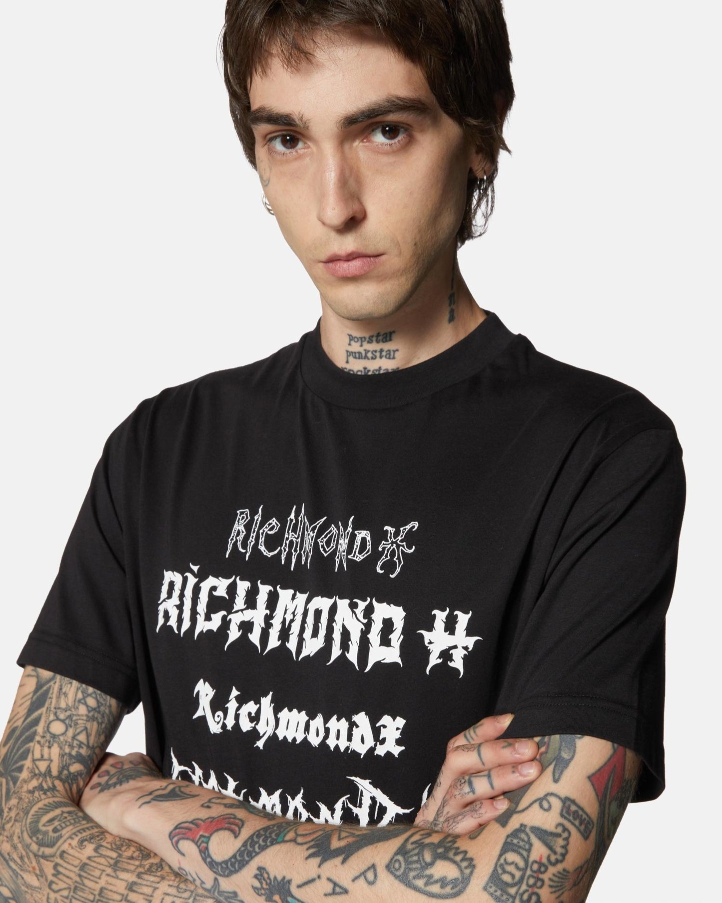 T-Shirt Richmond X con stampa logo mania uomo