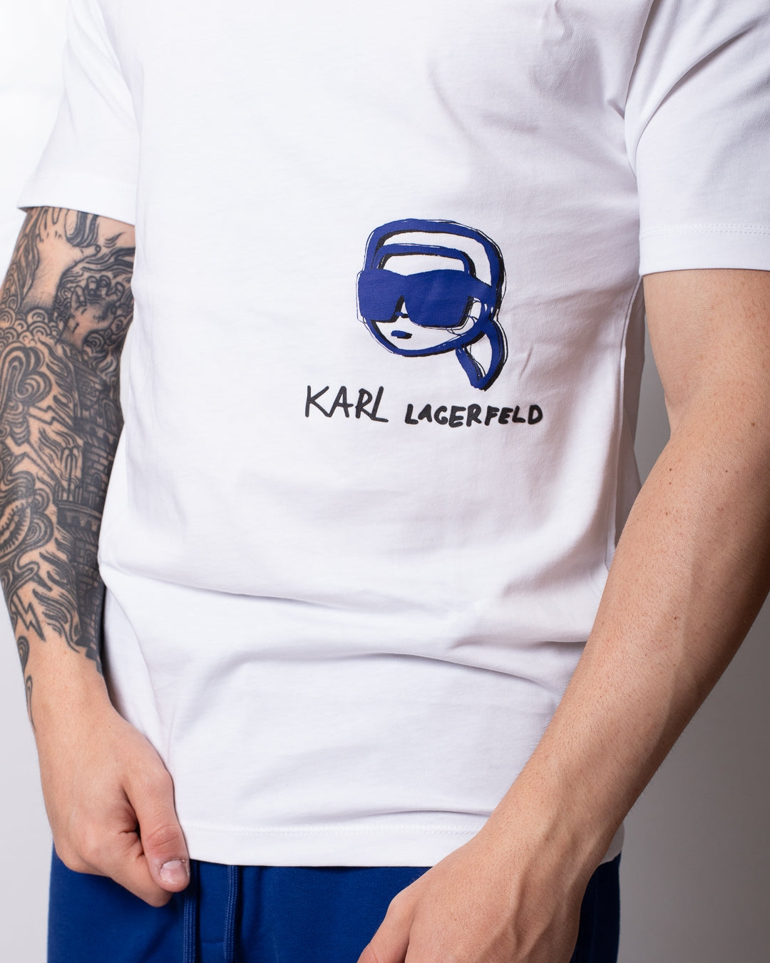 T-Shirt Karl Lagerfeld con stampa Karl uomo