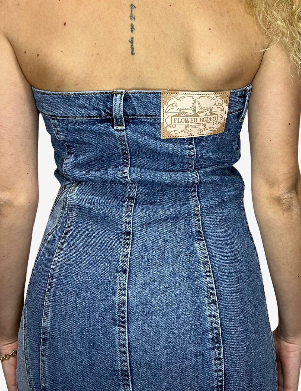 Abito Twinset Actitude in denim donna