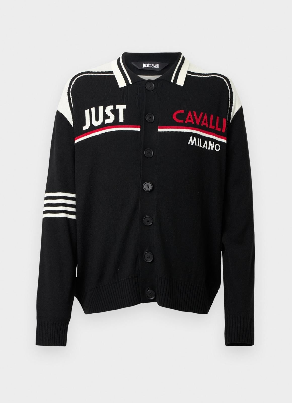 Maglia Just Cavalli polo "Logo Jacquard" uomo