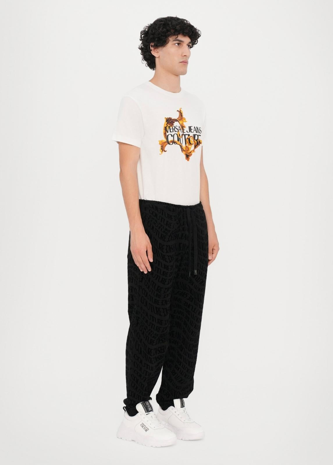 Pantalone Versace Jeans Couture in felpa "Logomania" uomo