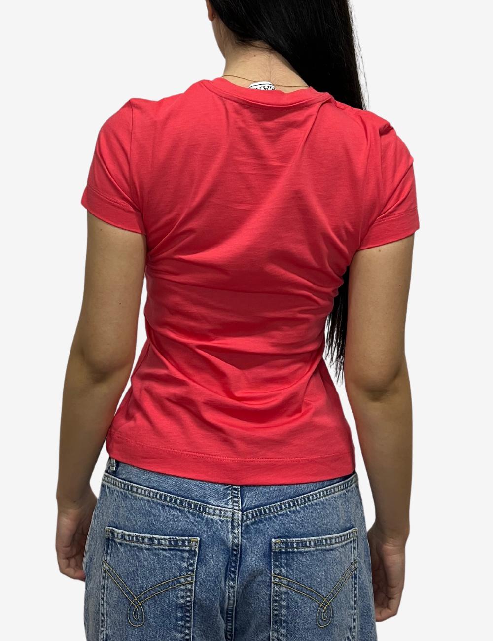 T-Shirt Moschino jeans sfiancata donna