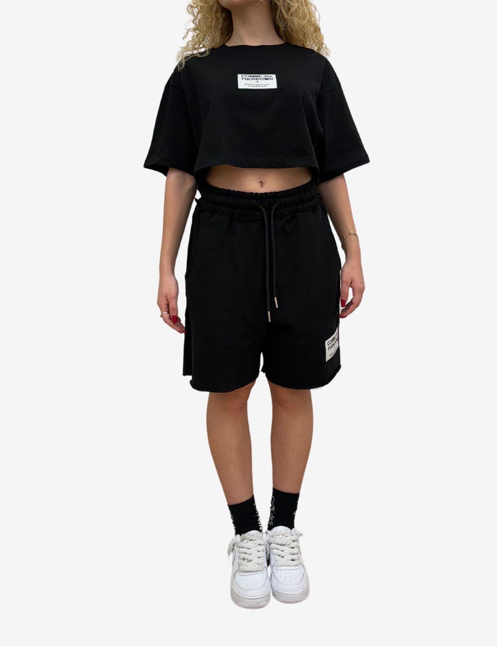 Bermuda Comme Des Fuckdown con etichetta logata donna
