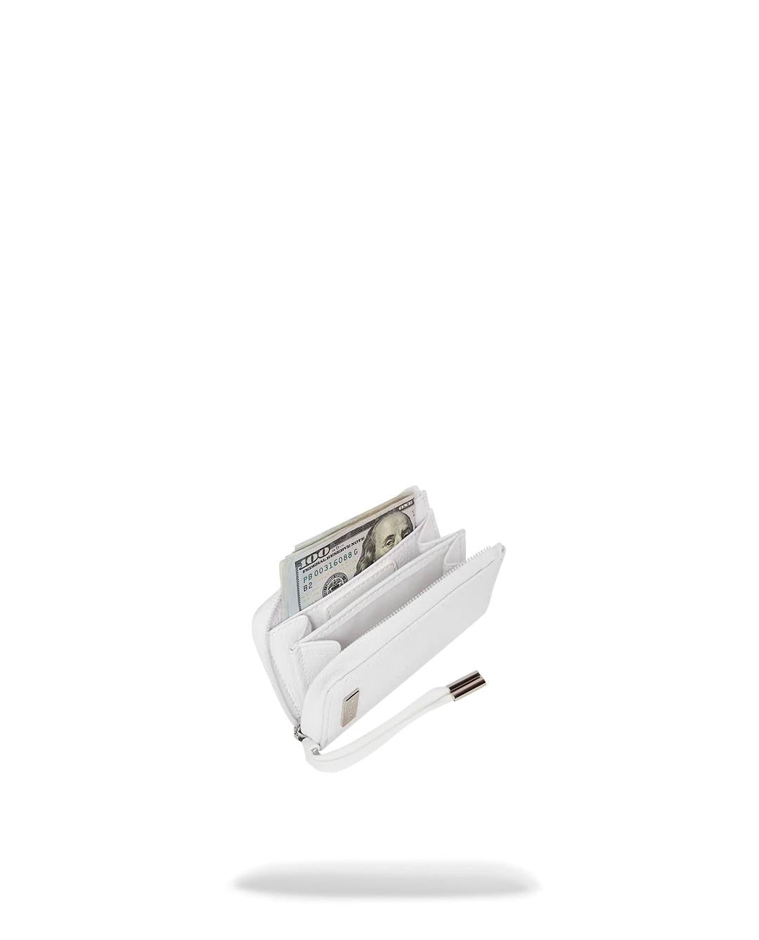 Portafoglio Sprayground bianco Daybreak zip-out wallet