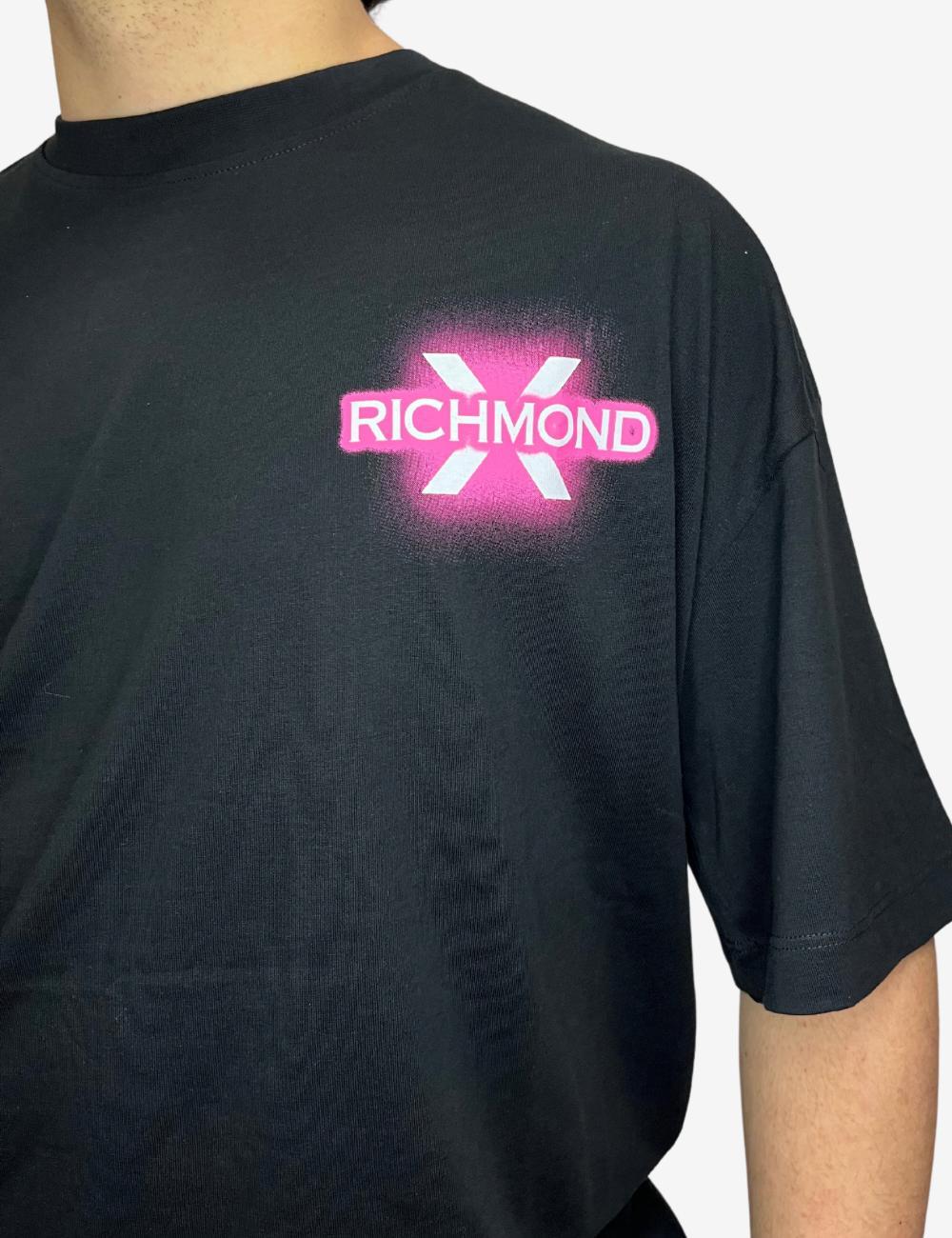 T-Shirt Richmond X con grafica e logo uomo