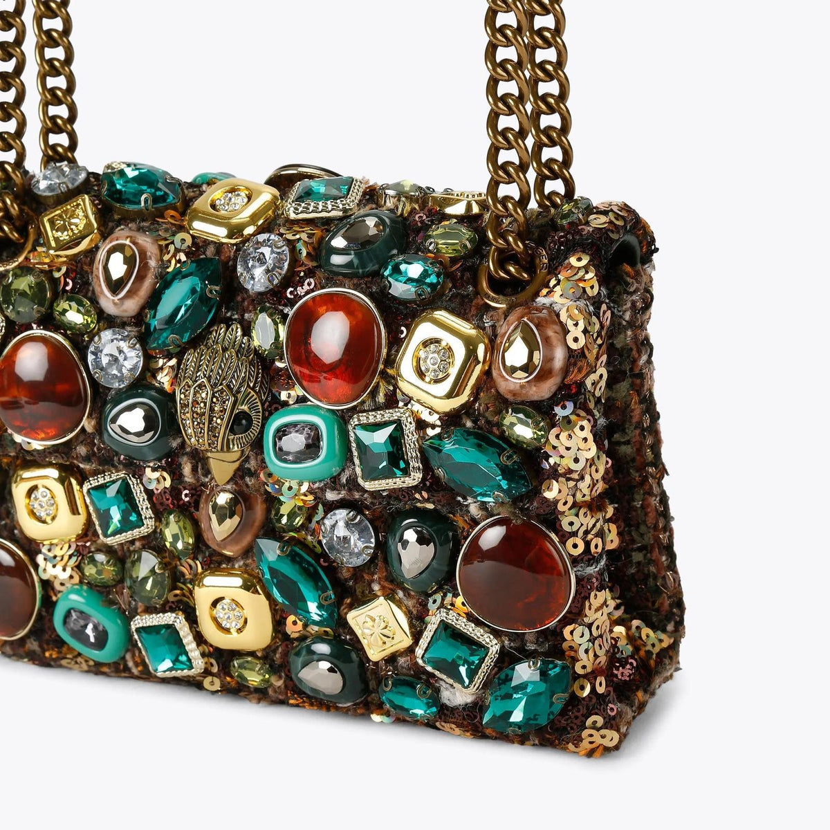 Borsa Kurt Geiger mini Kensington Ophelia con applicazioni