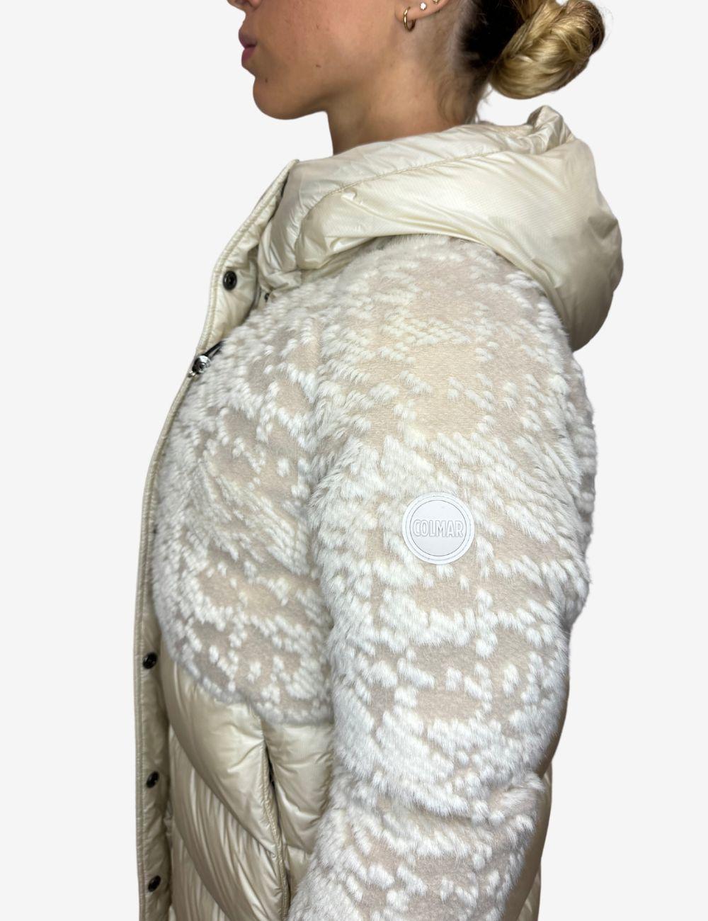 Piumino Colmar jacquard con cappuccio donna