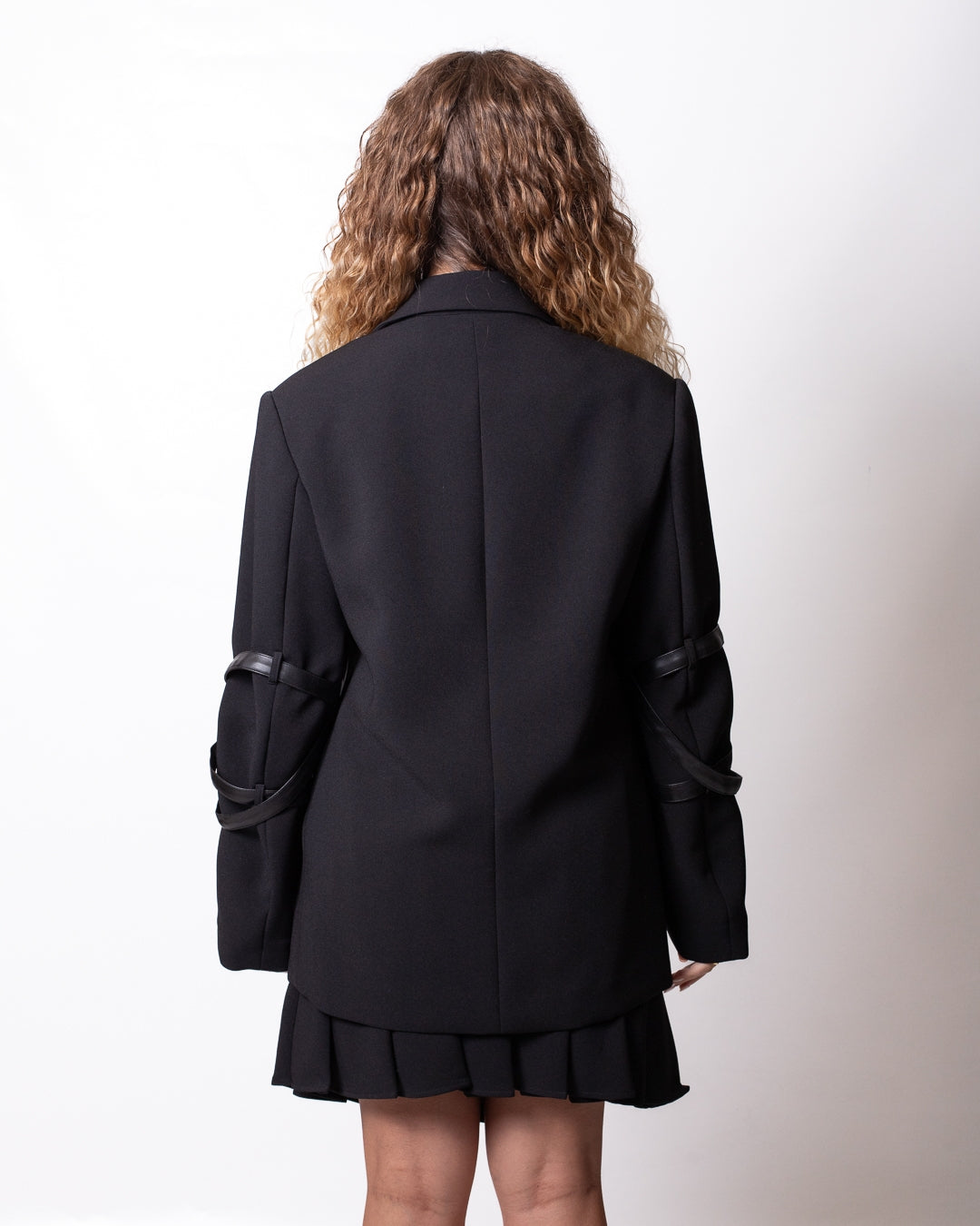 Giacca blazer Richmond X doppiopetto con lacci in pelle donna