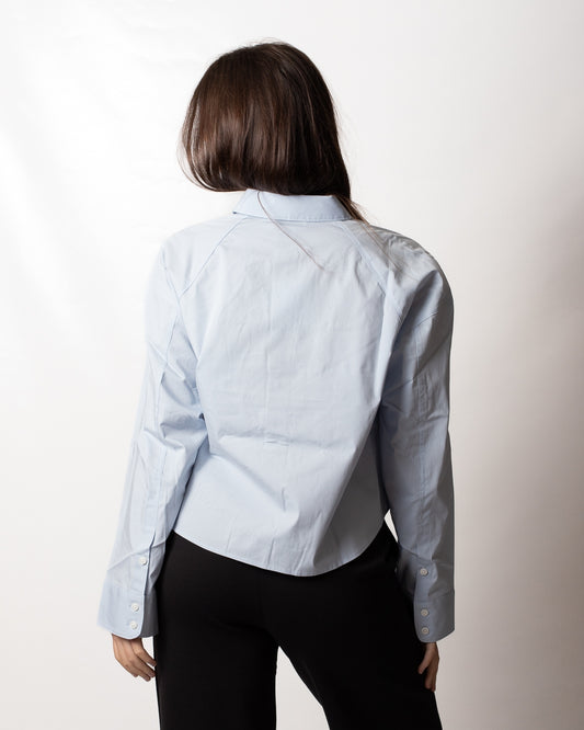 Camicia Calvin Klein cropped "Logo essential" donna