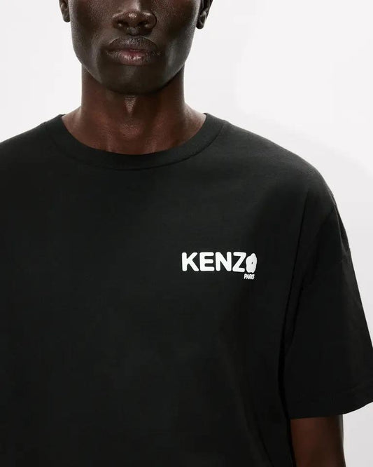 T-Shirt Kenzo con logo e boke flower 2.0 in cotone