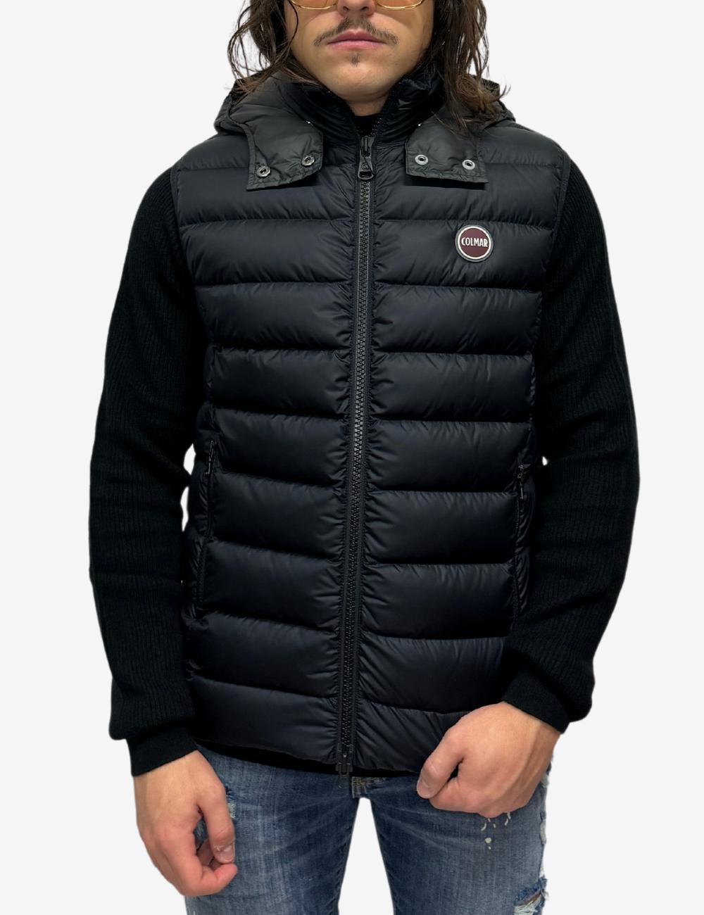 Gilet Colmar in piuma con cappuccio staccabile