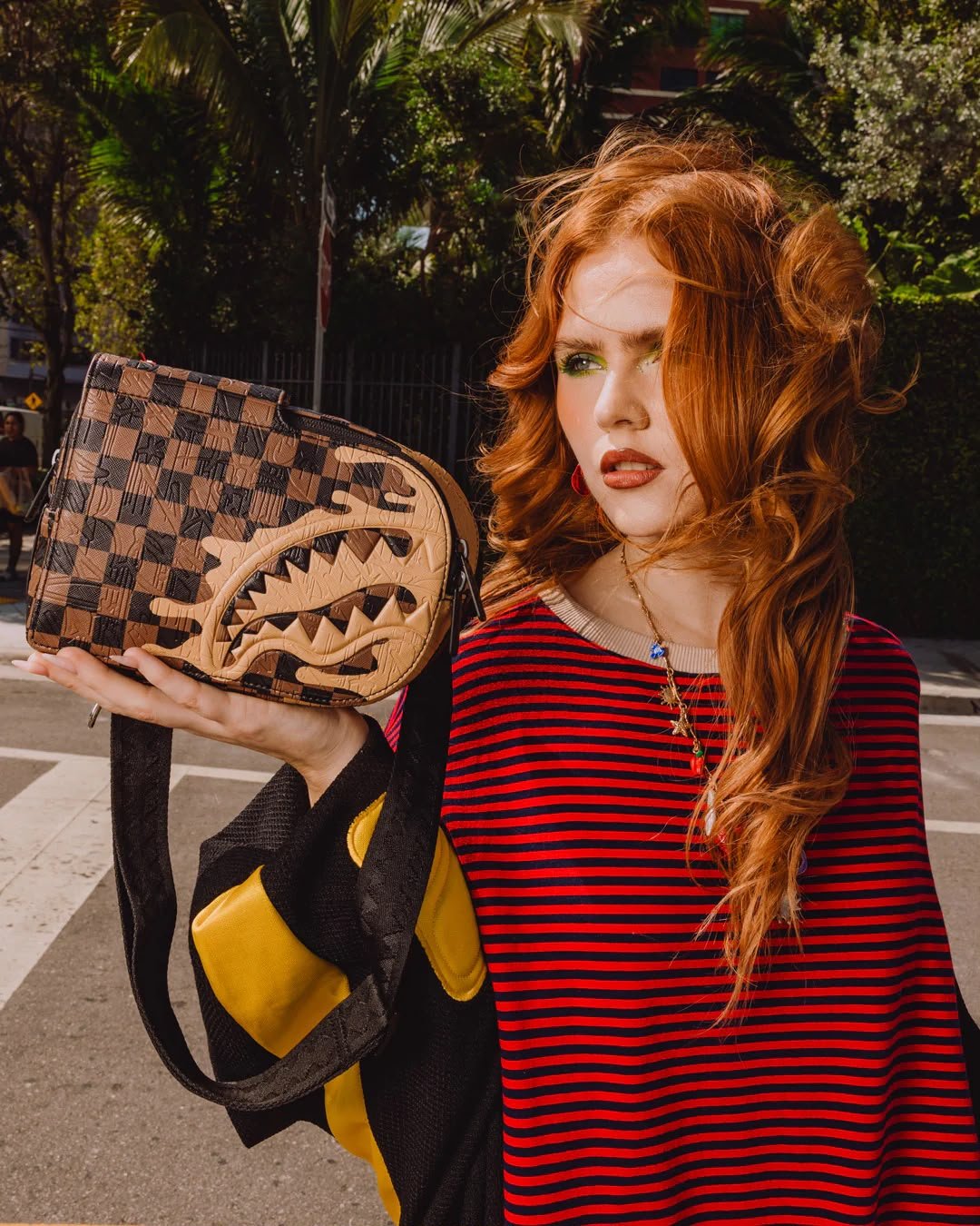 Tracolla Sprayground marrone HENNY MELT BACKPACK SLING