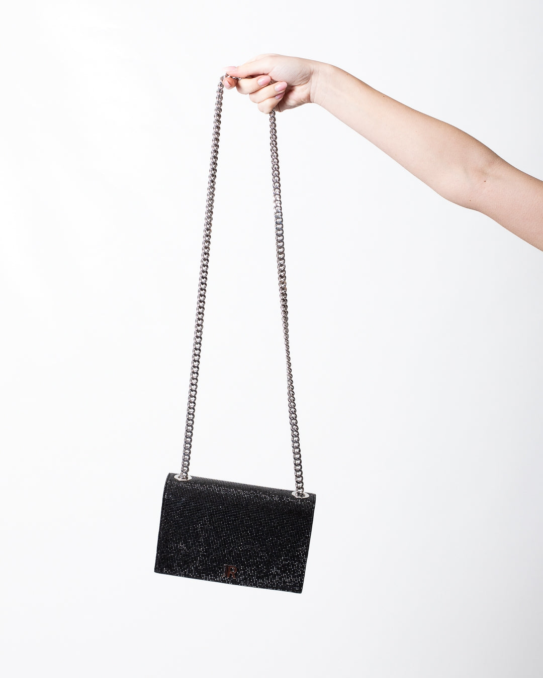Borsa John Richmond con strass all-over donna