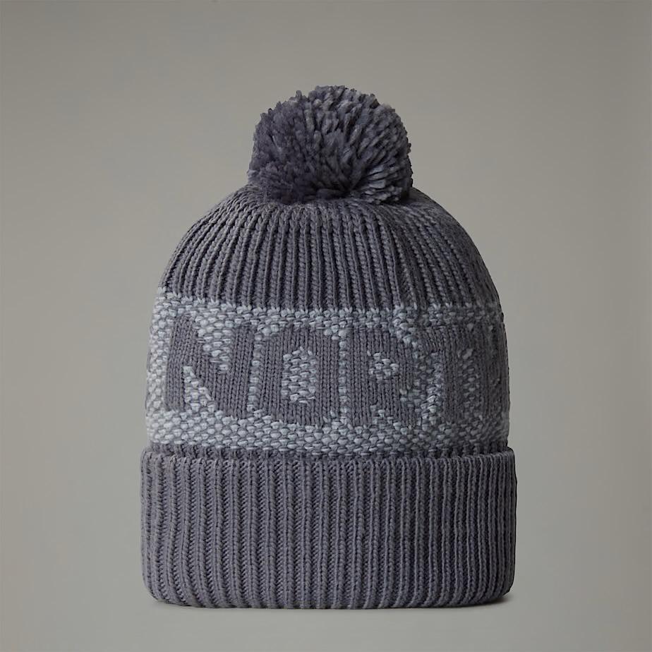 Cappello The North Face con ricamo e pon pon
