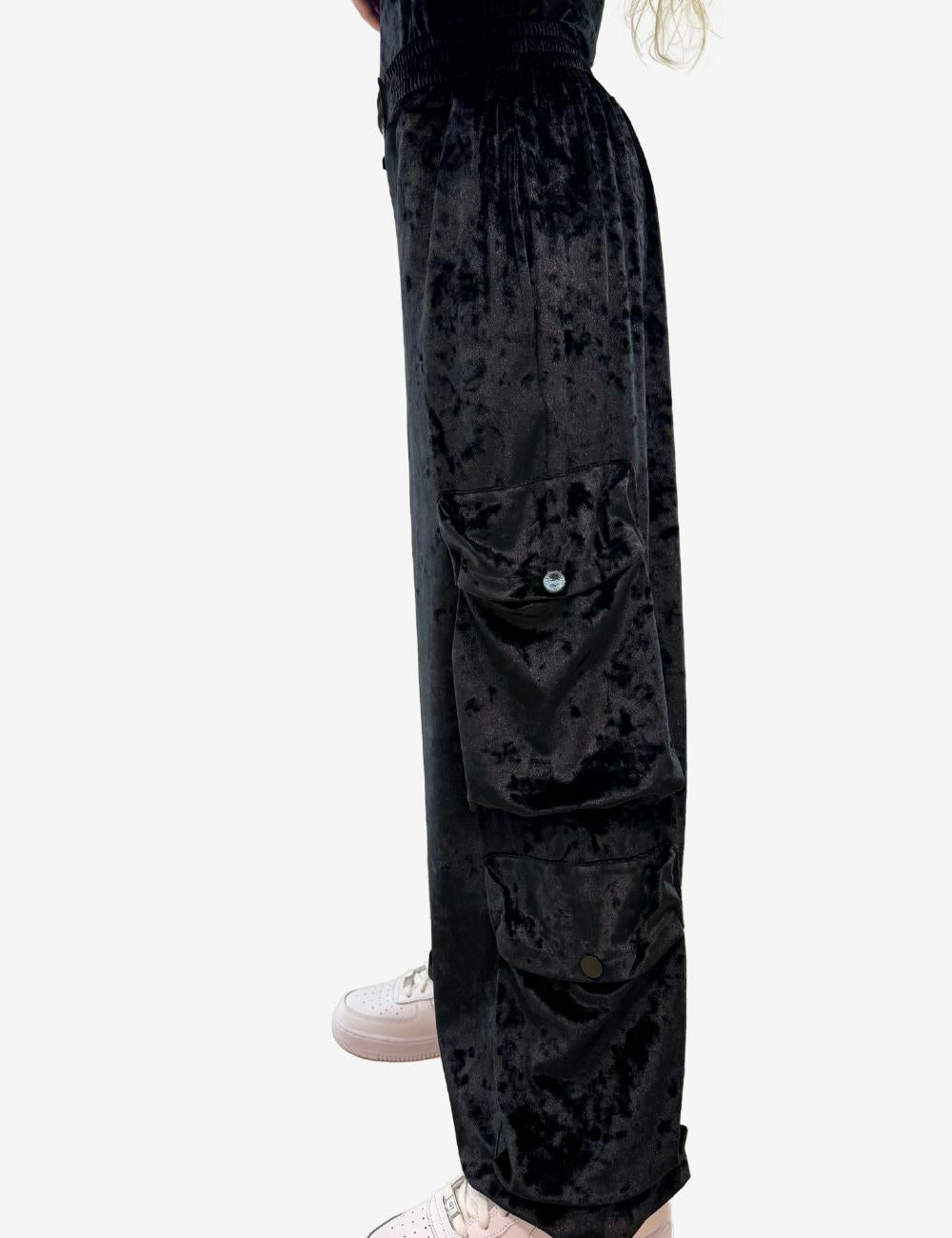 Pantalone Disclaimer cargo in ciniglia donna
