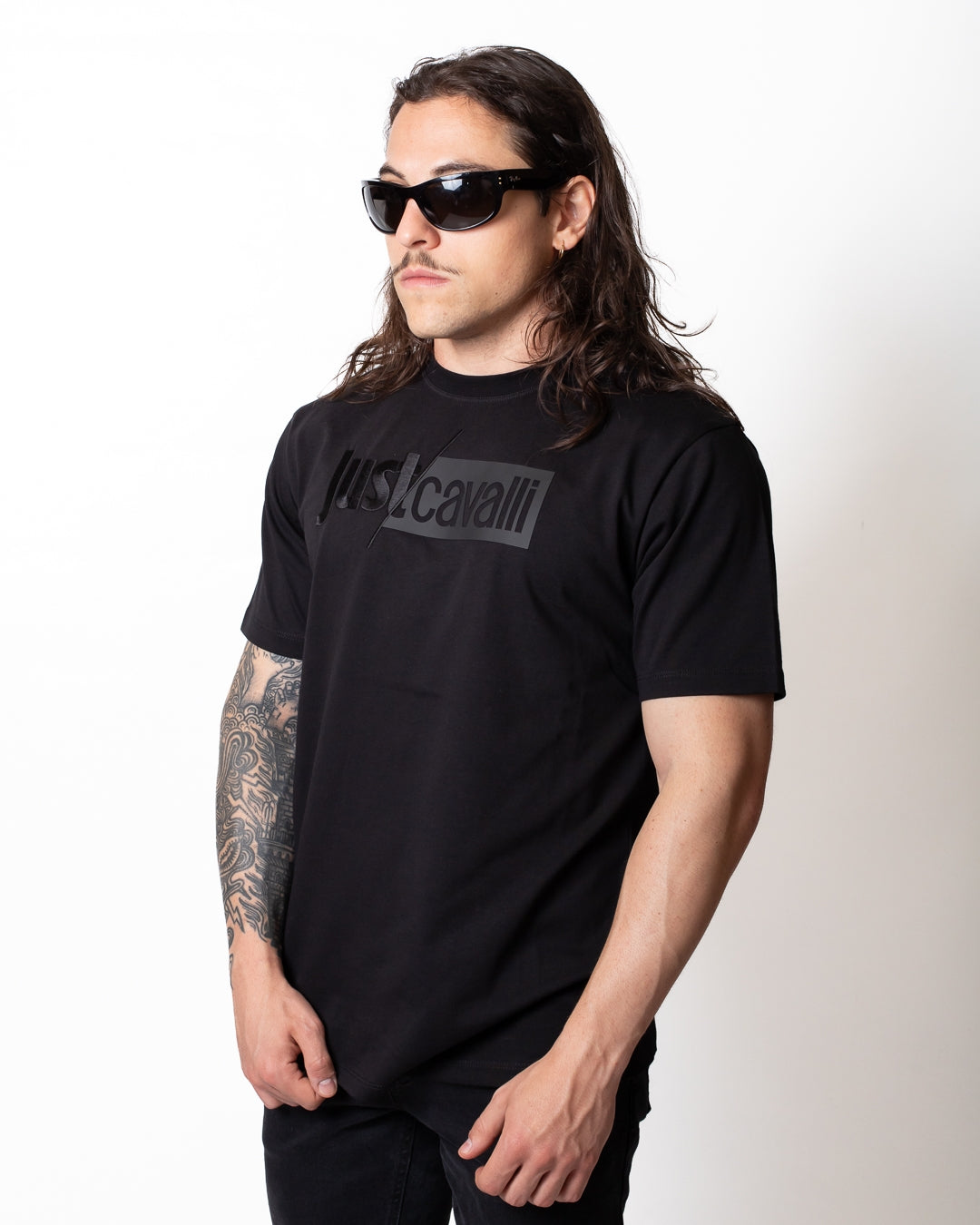 T-Shirt Just Cavalli "Logo Slash" uomo