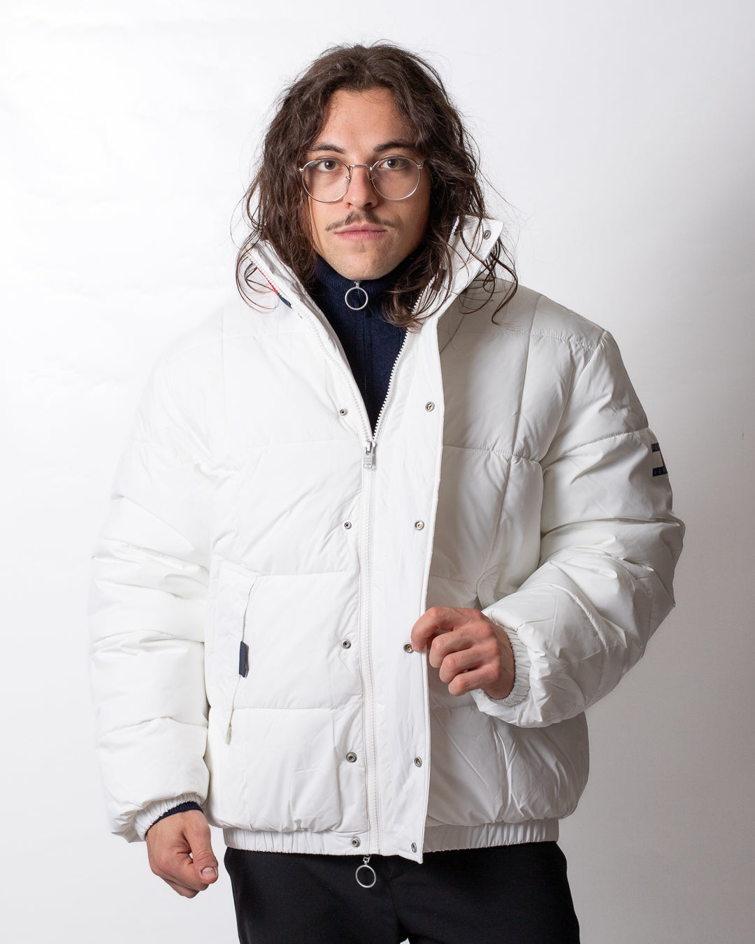 Giubbotto Tommy Jeans puffer con logo bandiera uomo