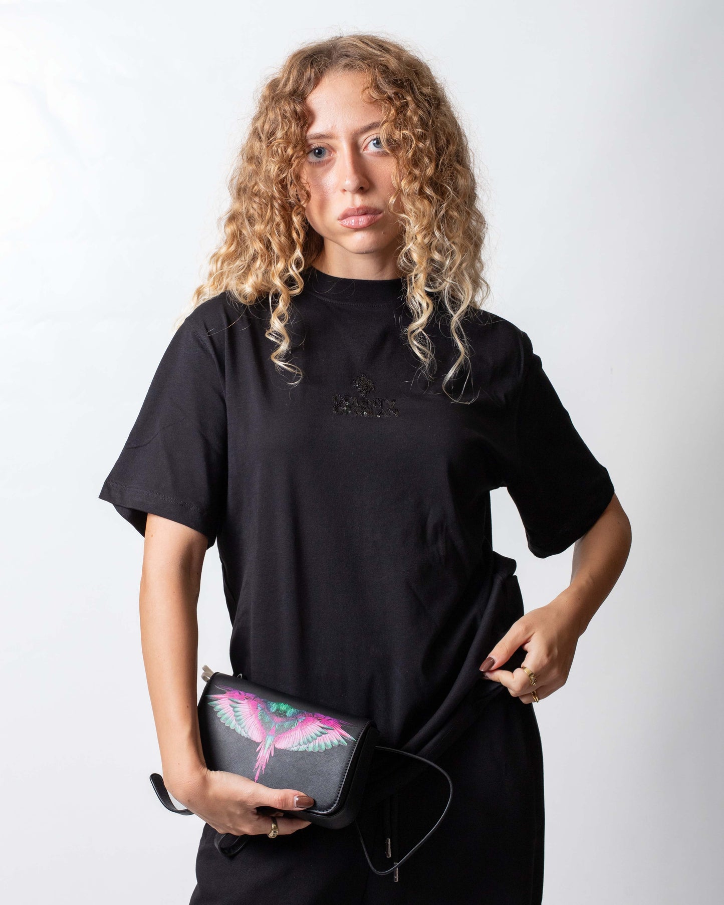T-Shirt Marcelo Burlon con paillettes donna