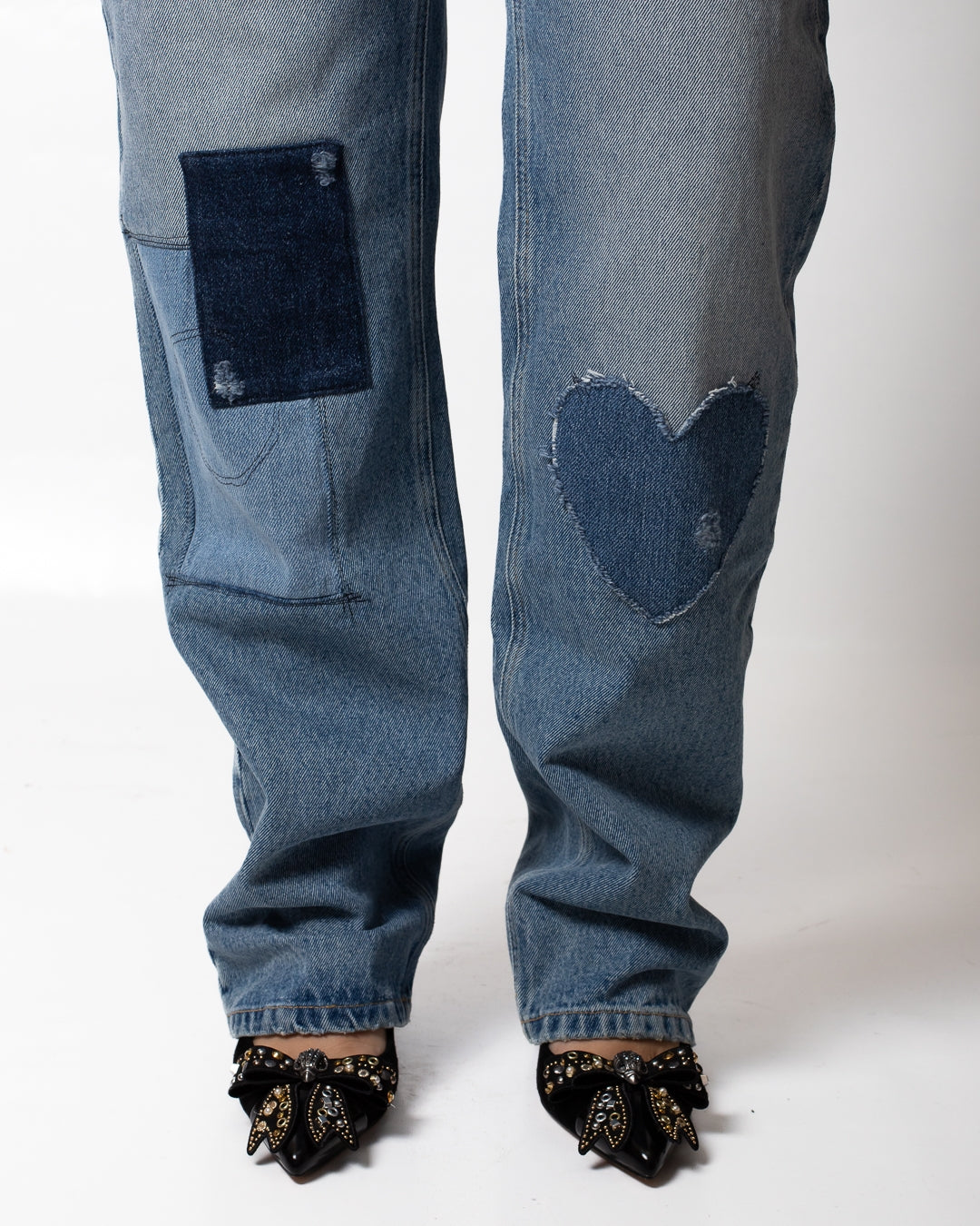 Jeans Moschino straight con patch
