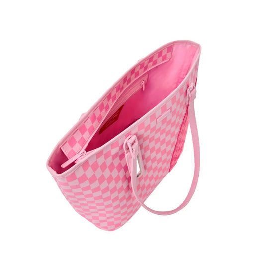 Borsa Sprayground rosa "Pink shark in paris patch tote"