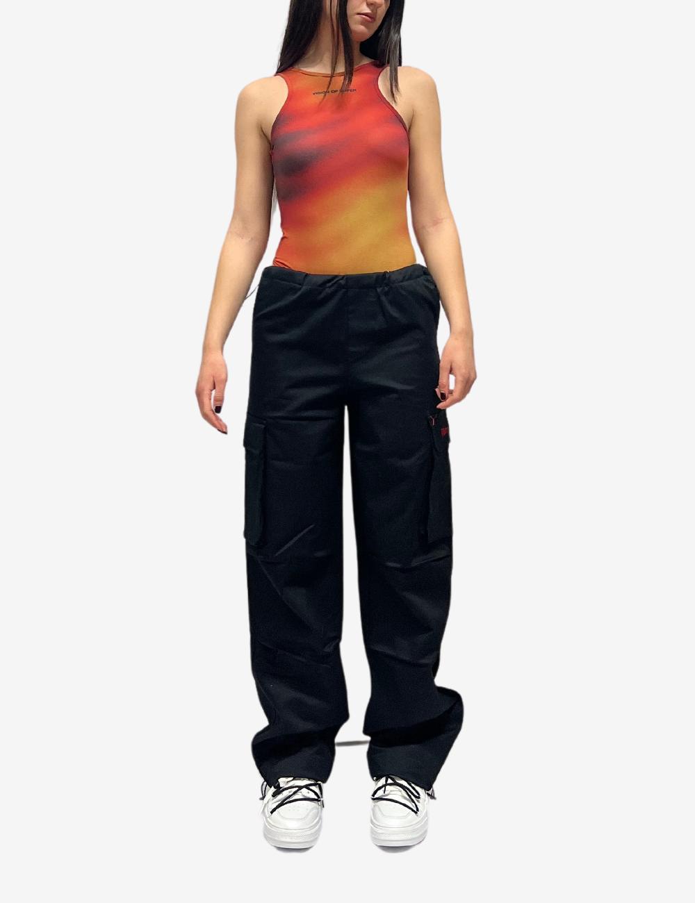 Body Vision of super con grafica "Abstract Fire" donna
