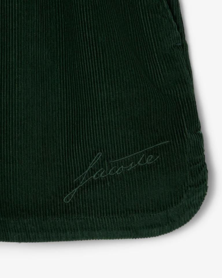 Bermuda Lacoste effetto velluto con bottoni donna