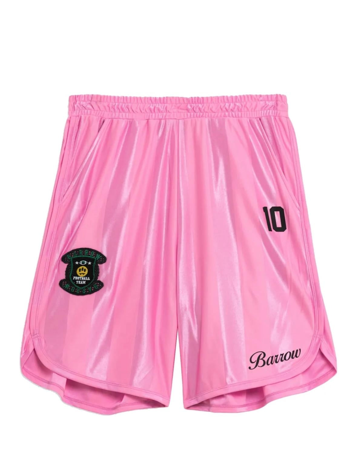 Shorts Barrow in triacetato con logo football team jersey unisex