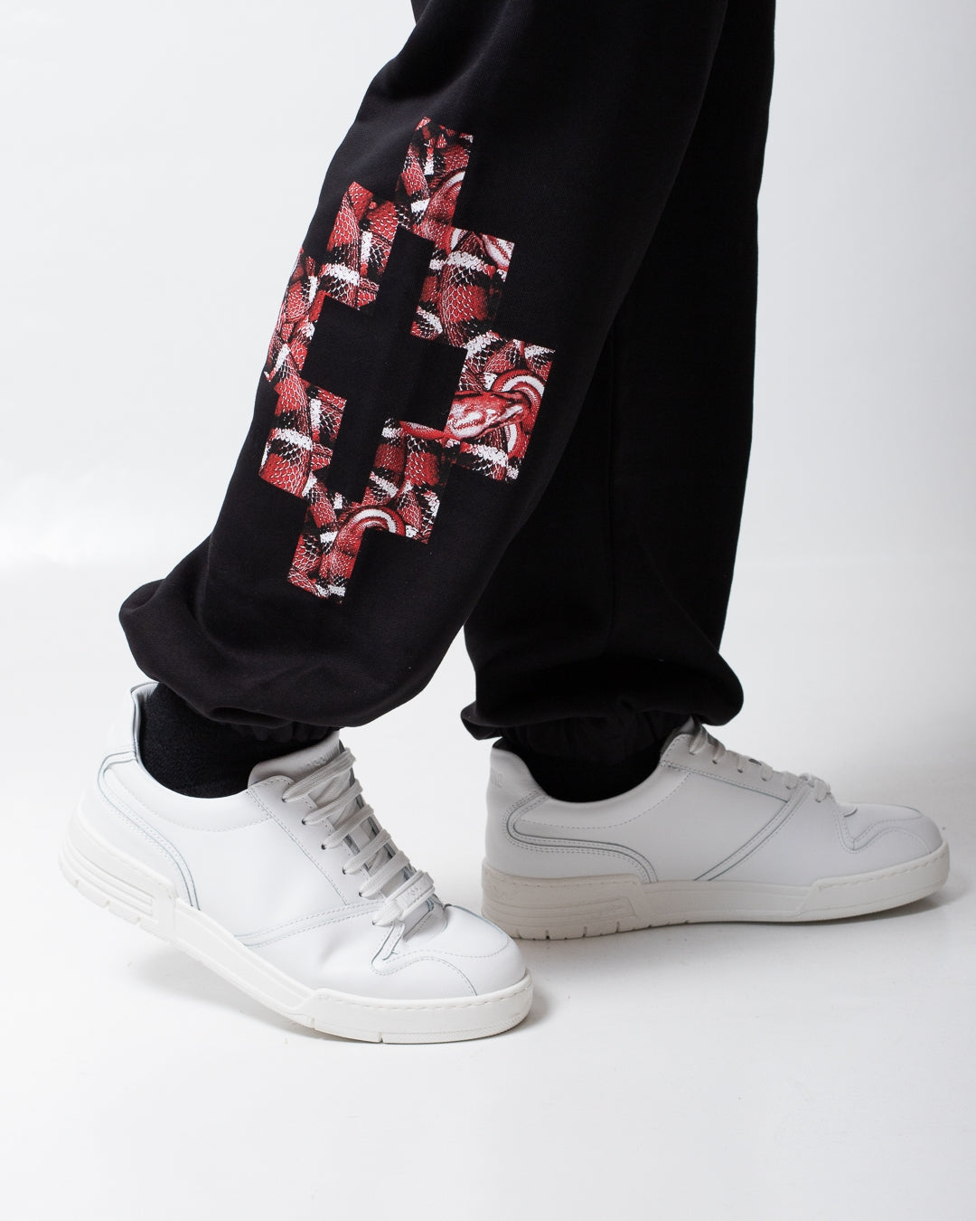 Pantalone Marcelo Burlon in felpa "Snake" uomo
