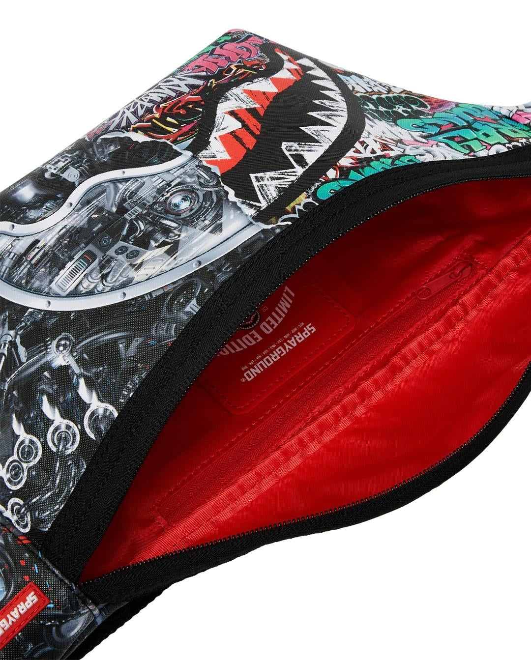 Marsupio Sprayground nero split cybershark savvy crossbody