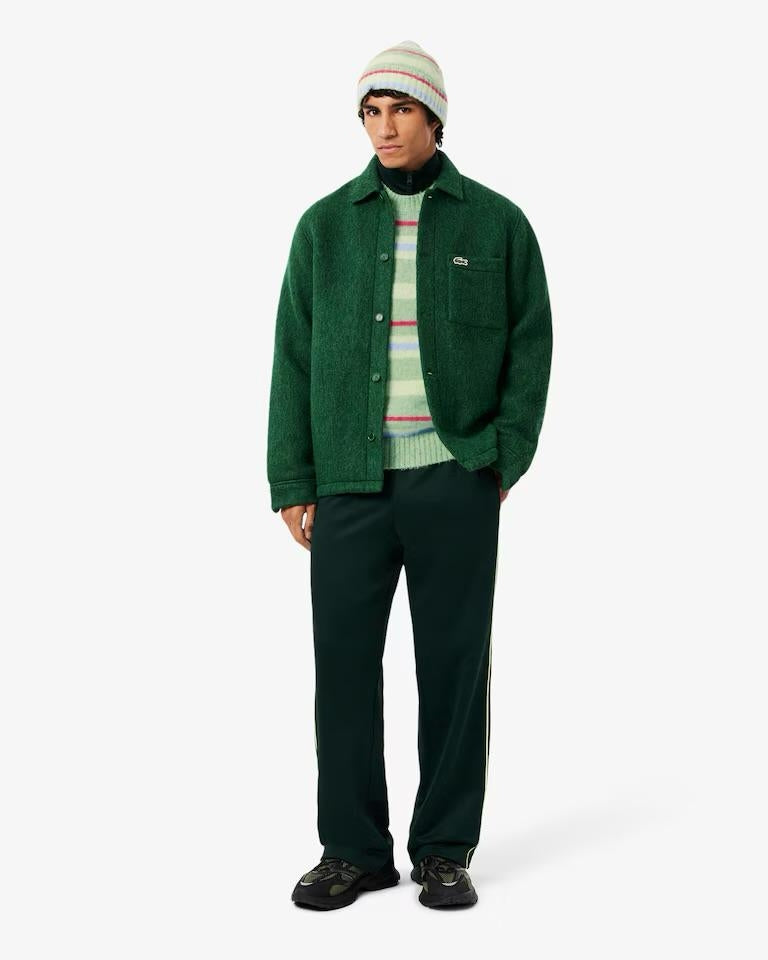 Maglia Lacoste girocollo a strisce multicolor