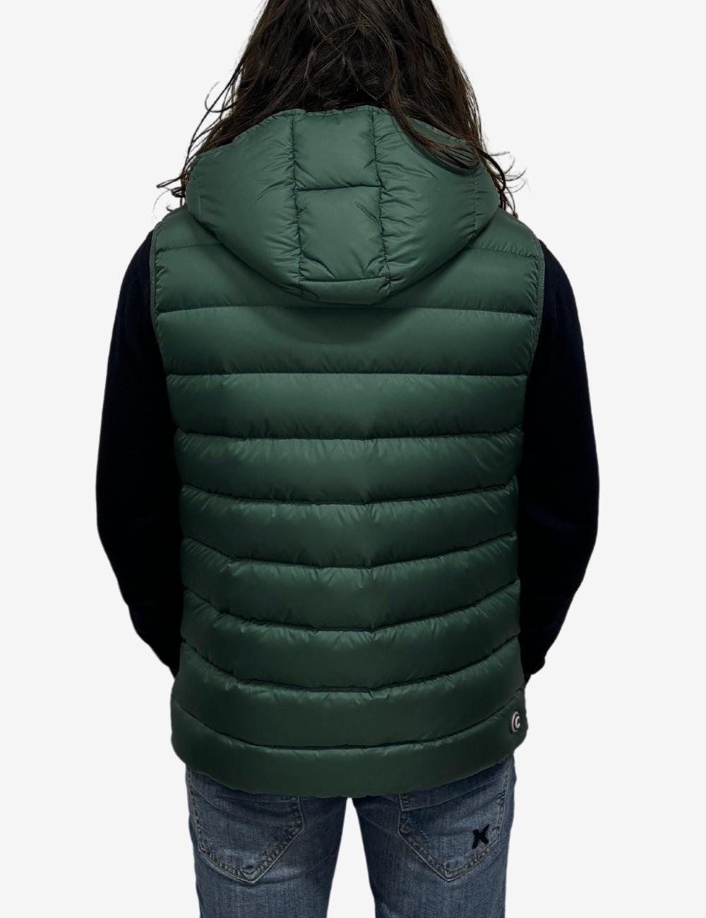 Gilet Colmar in piuma con cappuccio staccabile