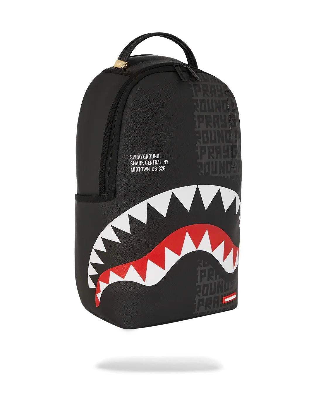 Zaino Sprayground nero Shark central split infinity dlxsv backpack