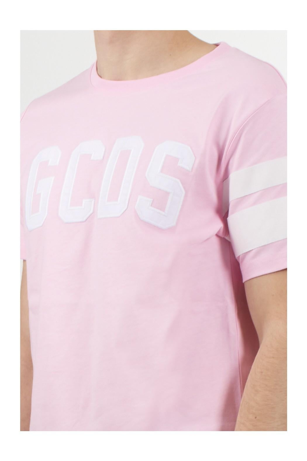 T-Shirt GCDS con fasce e ricamo uomo