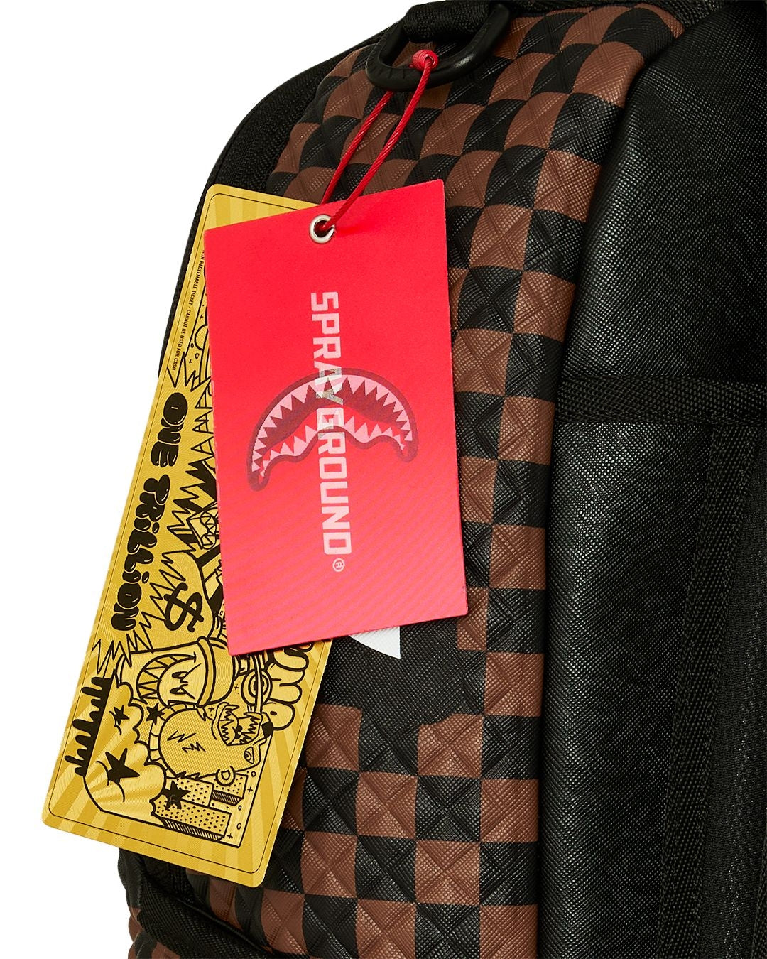 Zaino Sprayground marrone SHARKS IN PARIS PYRAMID BACKPACK