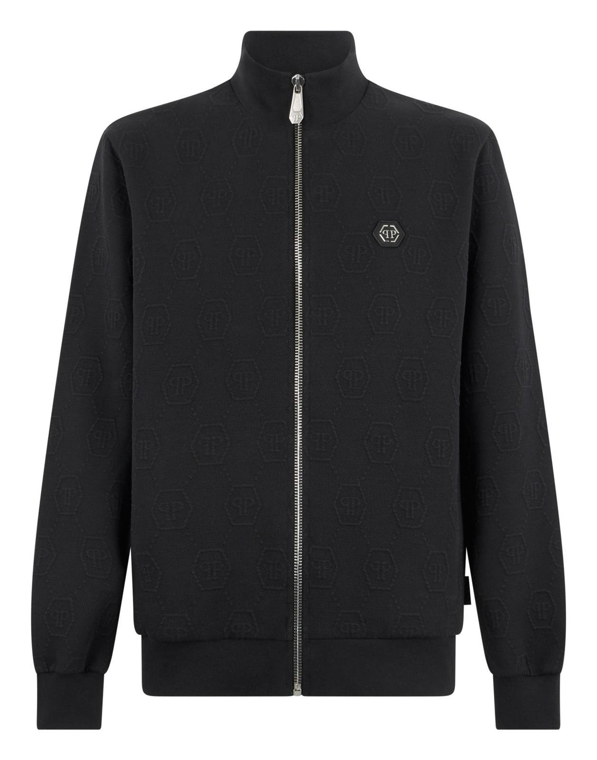 Felpa Philipp Plein Jacquard Monogram con patch logo