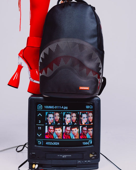 Zaino Sprayground nero DISAPPEARING SHARK BACKPACK
